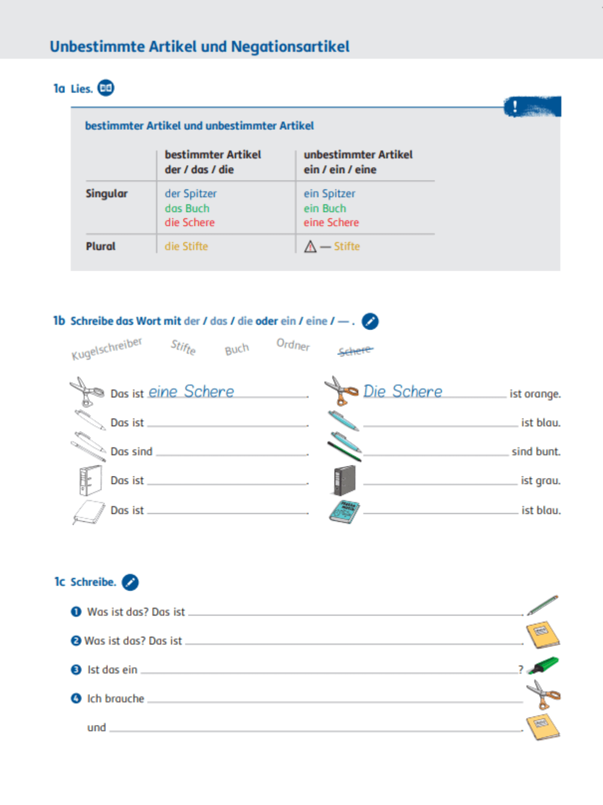 Infobox - Nomen und Artikel im Plural - SchlaU:Lernen